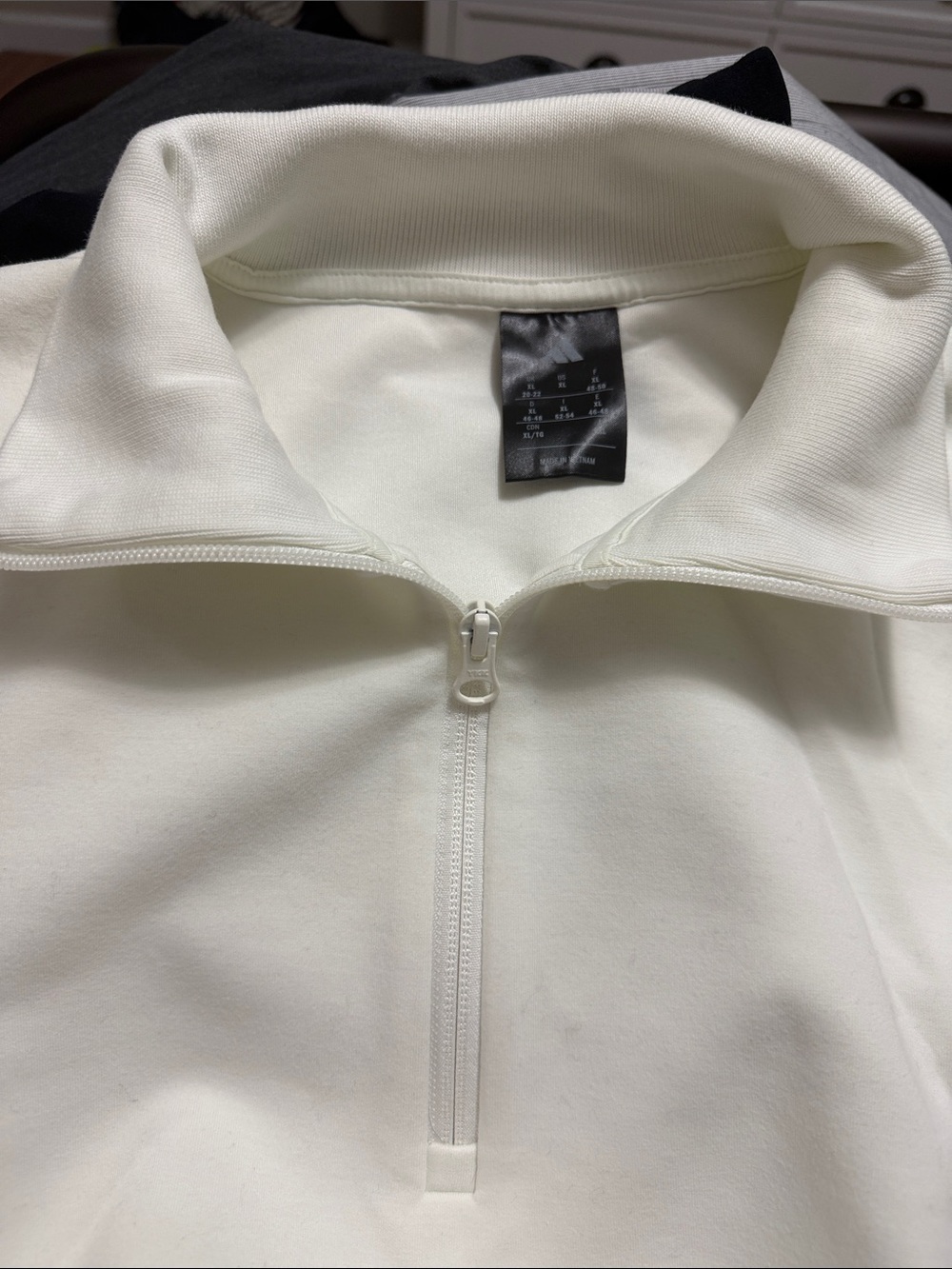 Adidas Women's Cream Half-Zip Pullover- Worn Once!